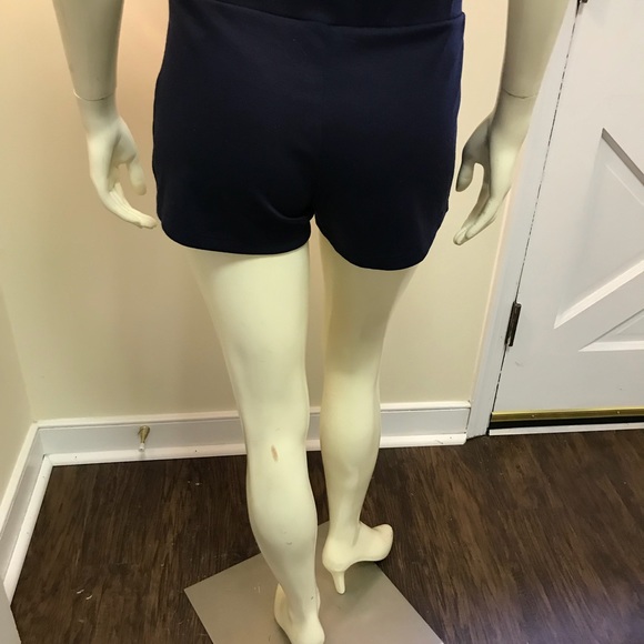 Women’s Navy Blue Sailor Shorts - Picture 2 of 3
